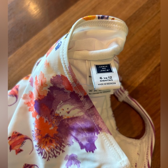 Janie Jack One Piece Swimsuit Bathing Suit 6-12mo - Picture 2 of 4